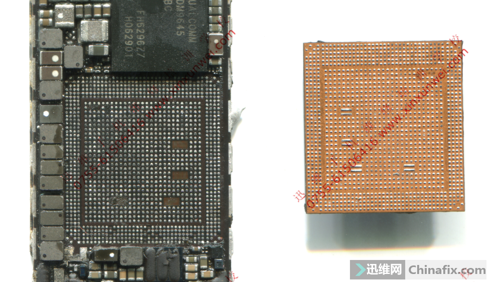 69 手机维修论坛 69 苹果手机维修 69 a10 cpu底视图 iphone7拆