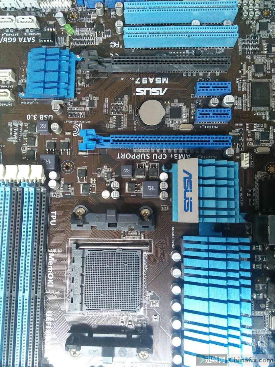 华硕m5a97主板15s后自动关机修复