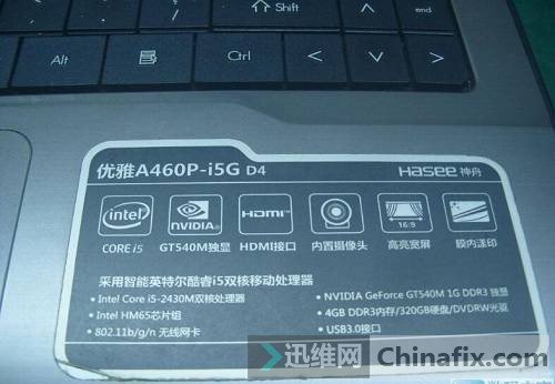 A460P-I5GʼǱûӦ ά