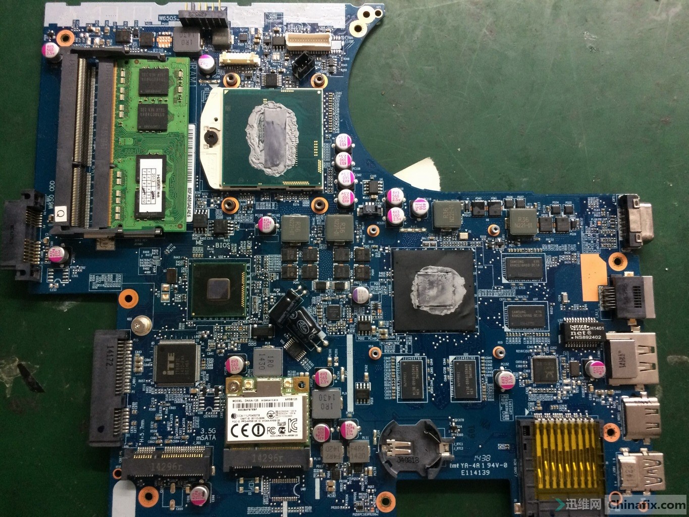 神州战神k650di7d2主板板号671w650jd02北桥发烫很烫