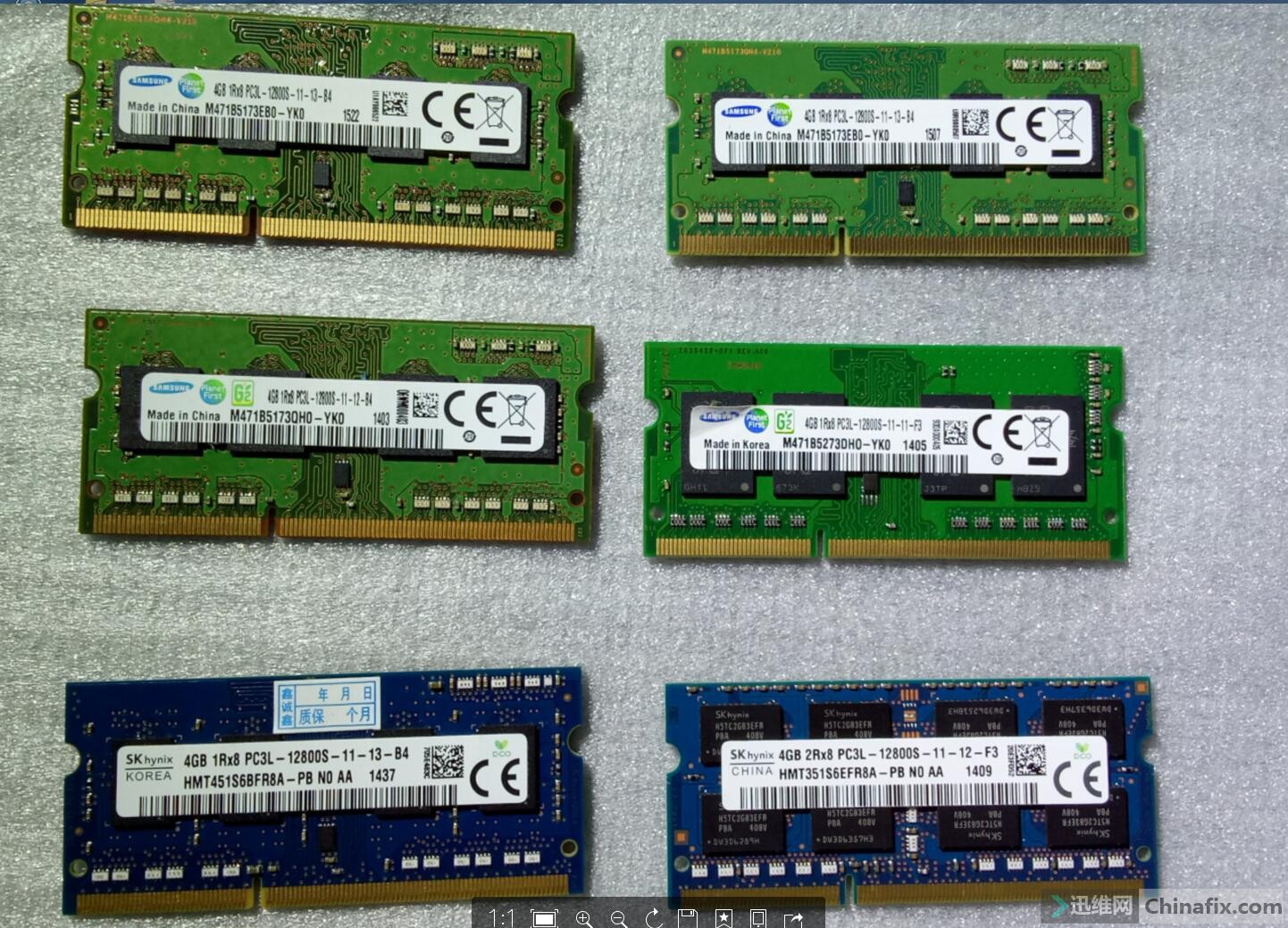 出拆三星hyddr3l4g笔记本内存条
