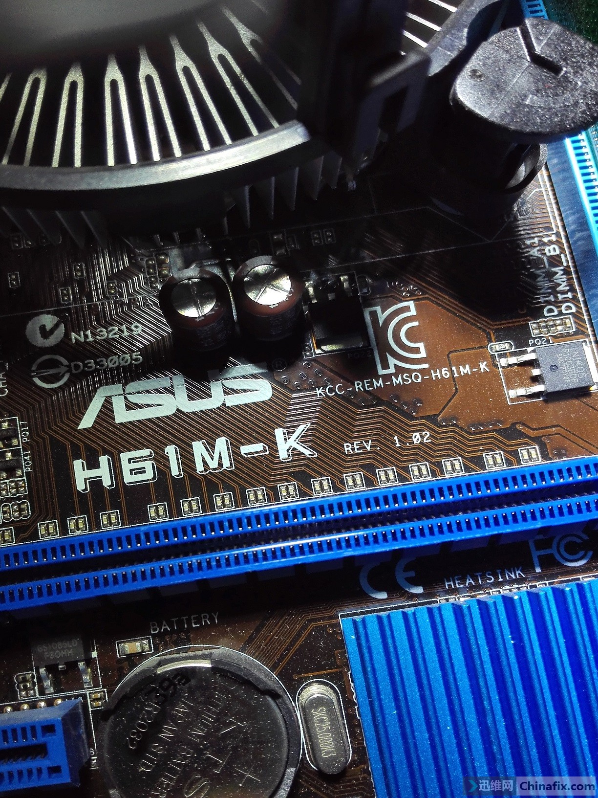 华硕h61m-k后接口不能用维修-迅维网-维修论坛