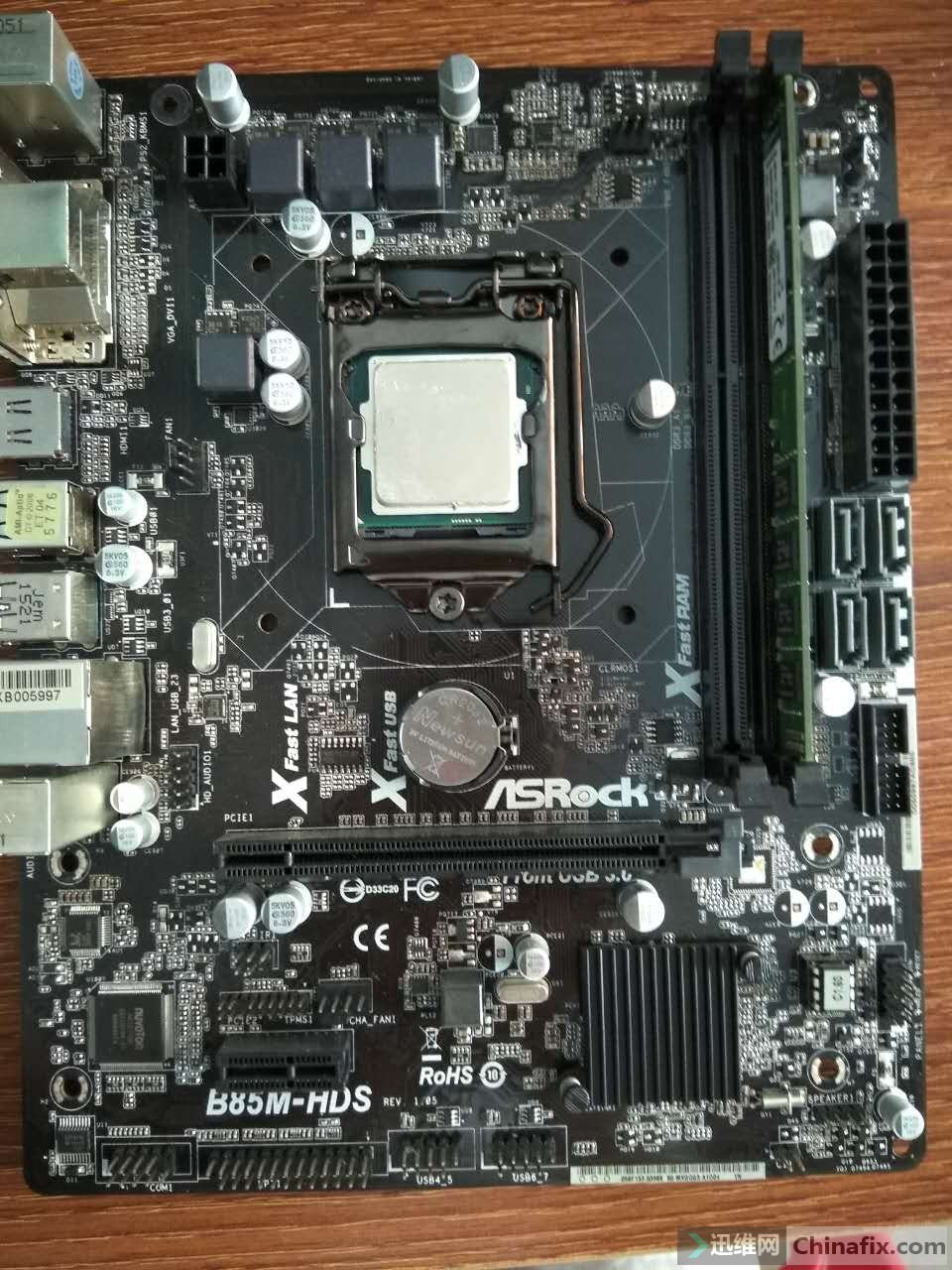 华擎b85mhds无复位