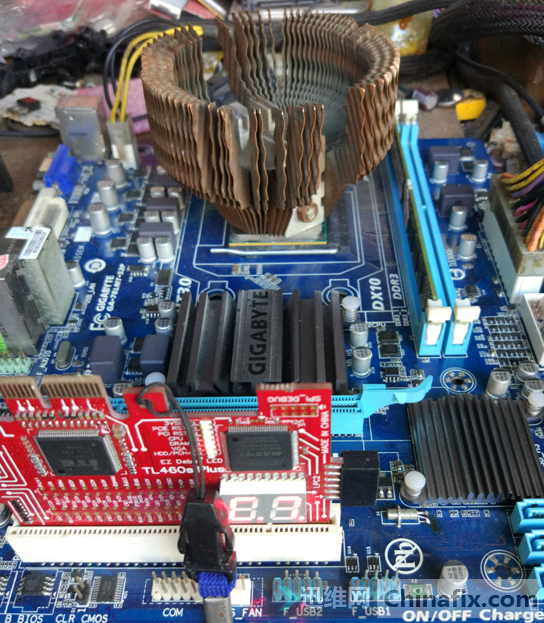 技嘉ga78lmts2p不走码维修