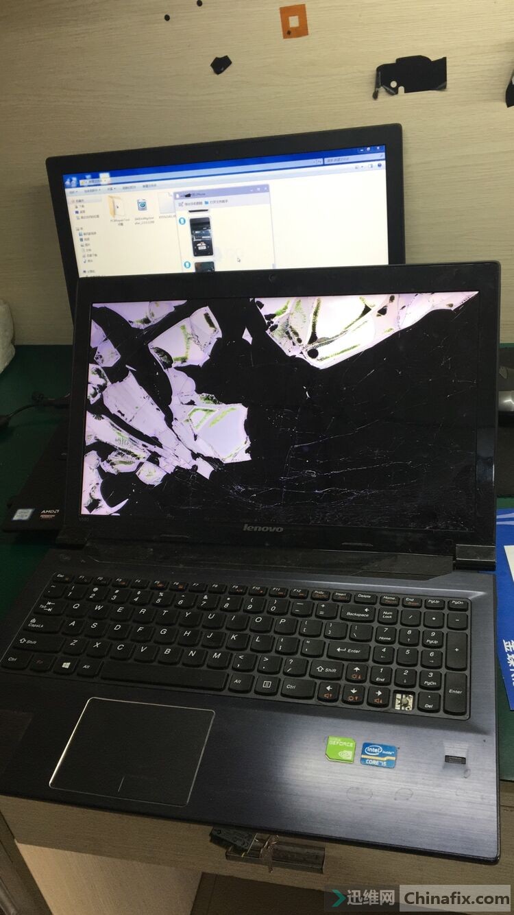 电脑摔坏的图片真实图片
