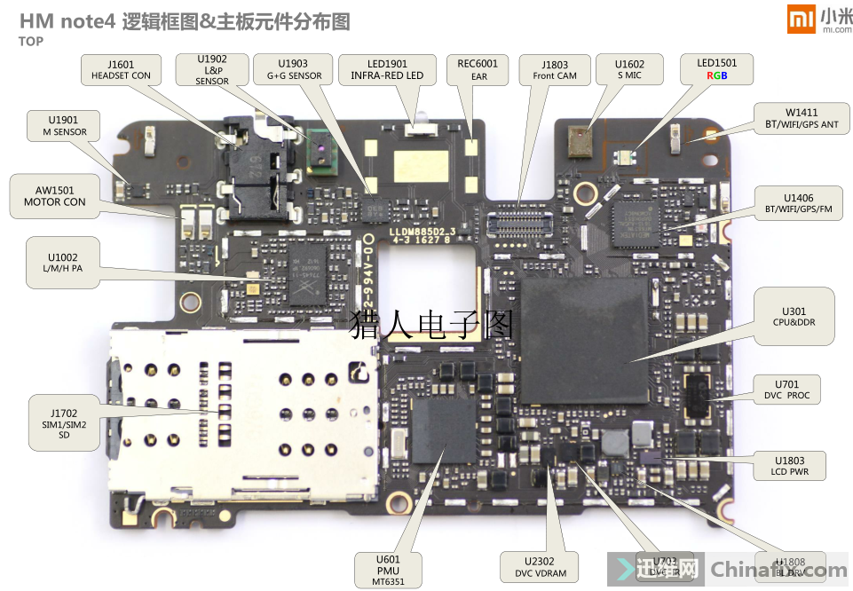 红米note4x拆机图解图片