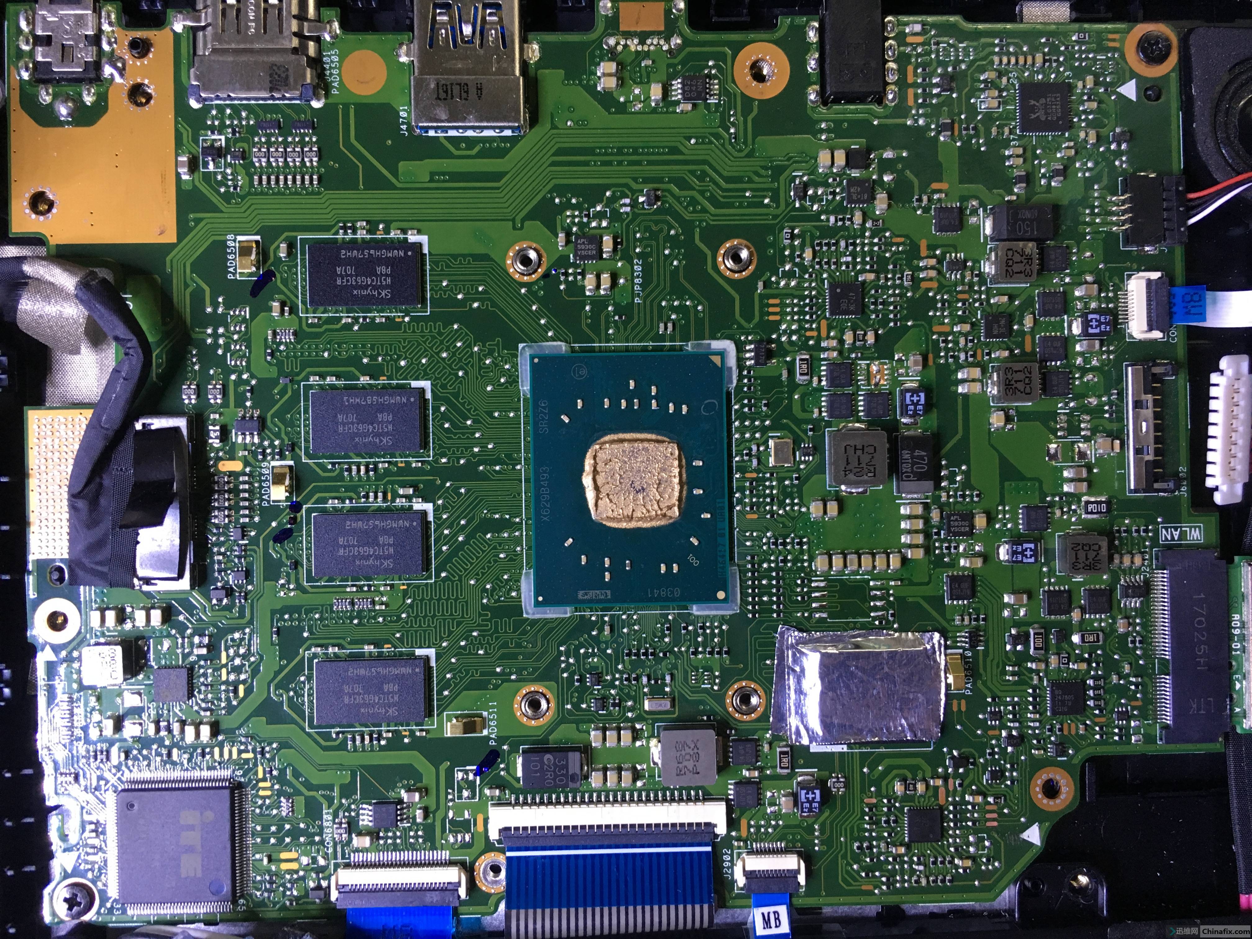 华硕新机e403n进水机修复原机bios备份