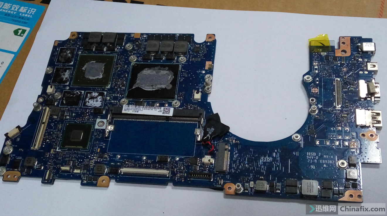 华硕n501jw跑78无显