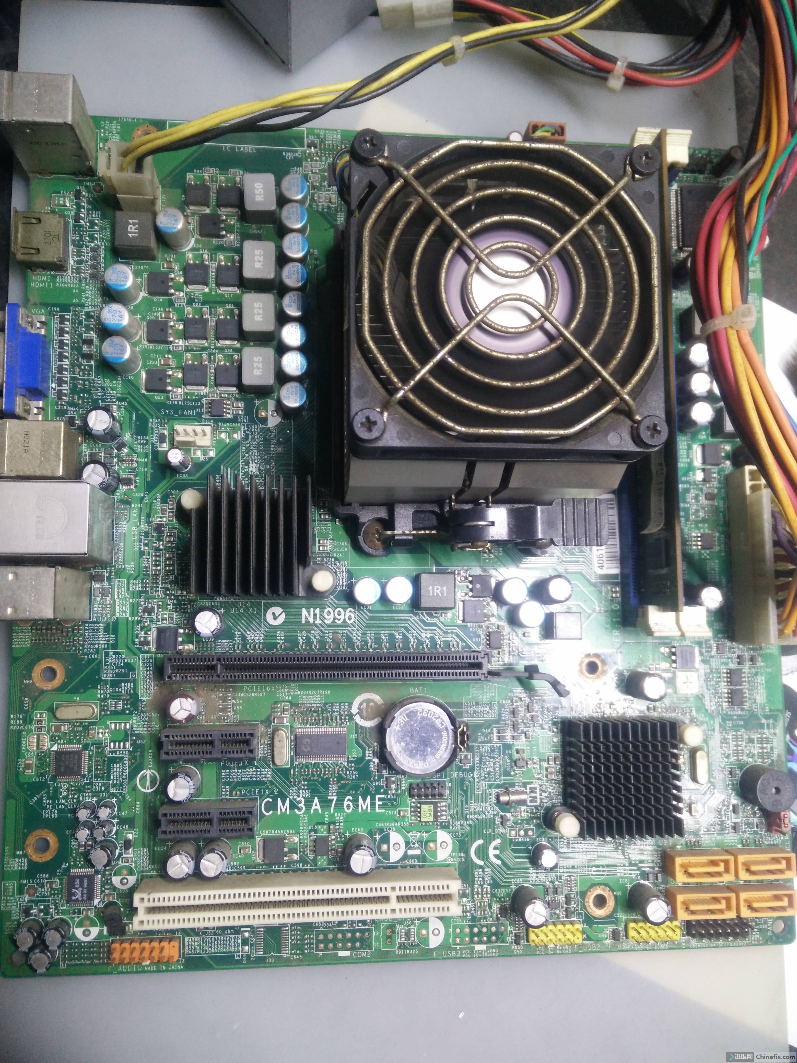 联想主机cm3a760me全板u口和p口不能使用维修