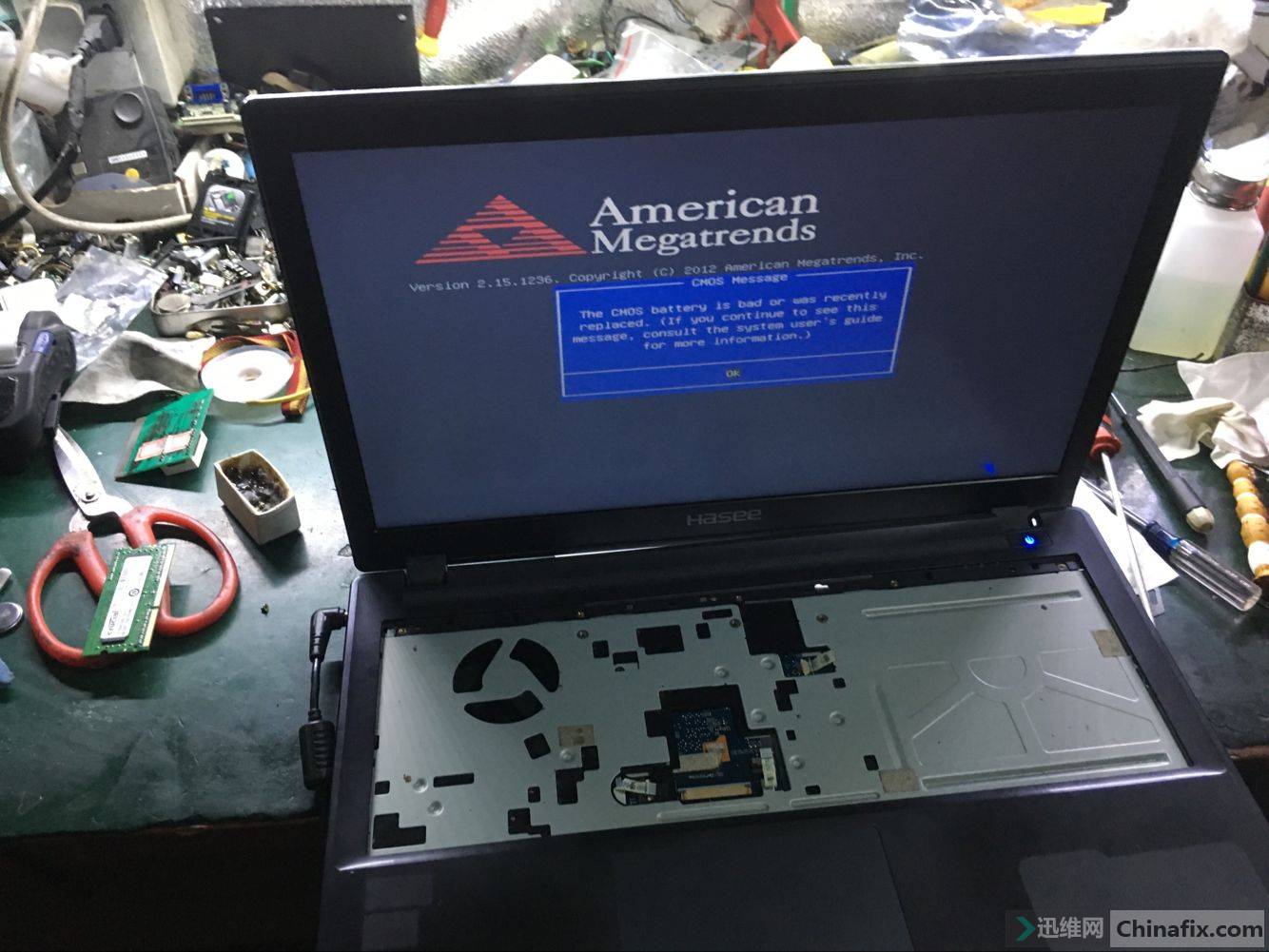 神州战神k650d i5 d2不触发 3.3v 短路通病维修