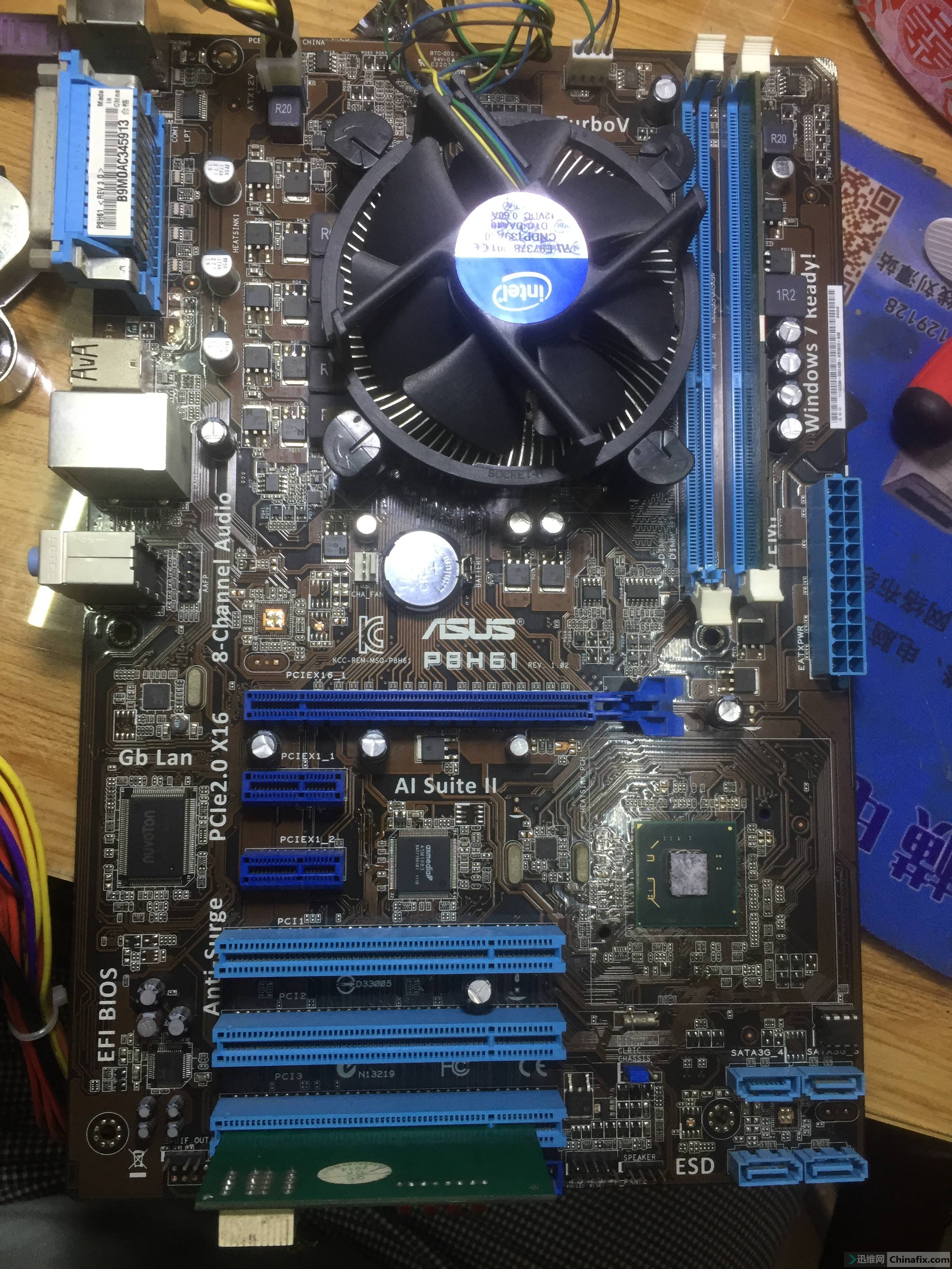 华硕p8h61主板不触发维修