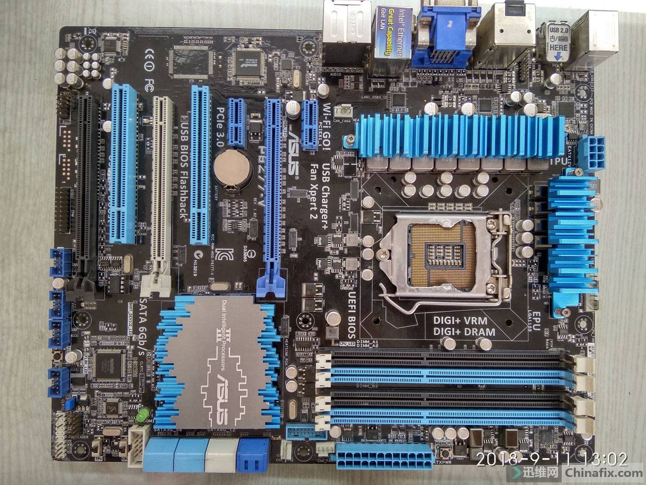 华硕p8z77v间歇性死机掉电维修