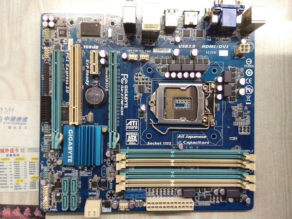 技嘉z77小板上电没反应故障修复过程