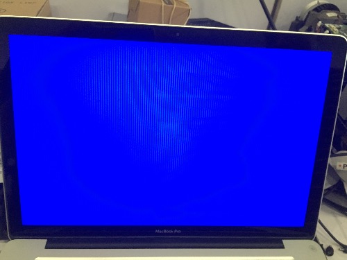 macbookpro进系统样子蓝屏