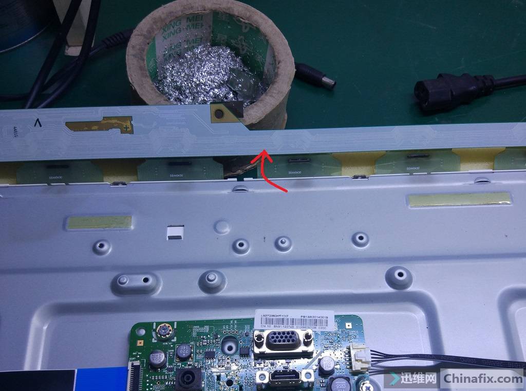 三星s27d360h显示器拆机及led灯条维修通病详解