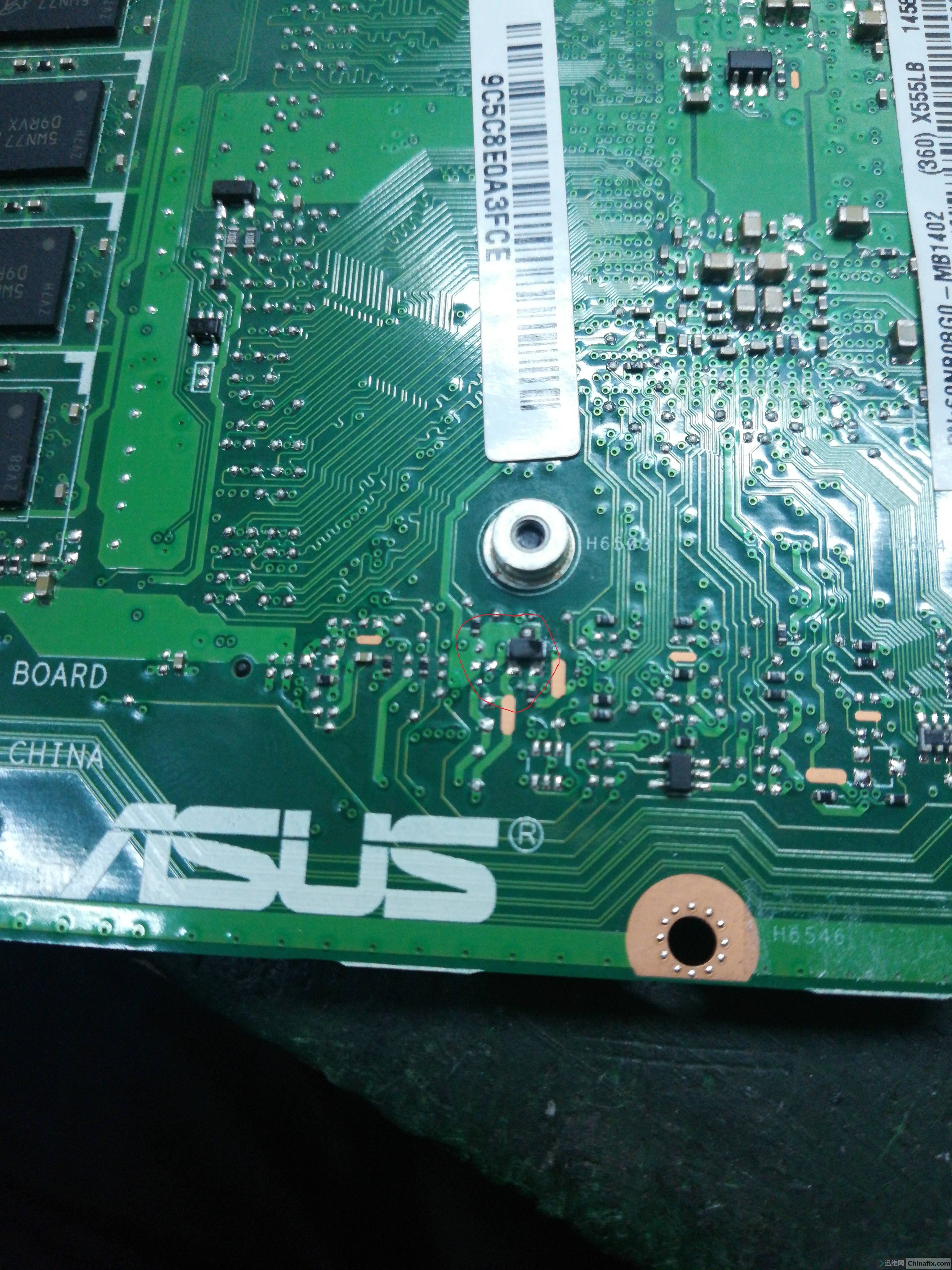 华硕k555ld待机017不触发维修