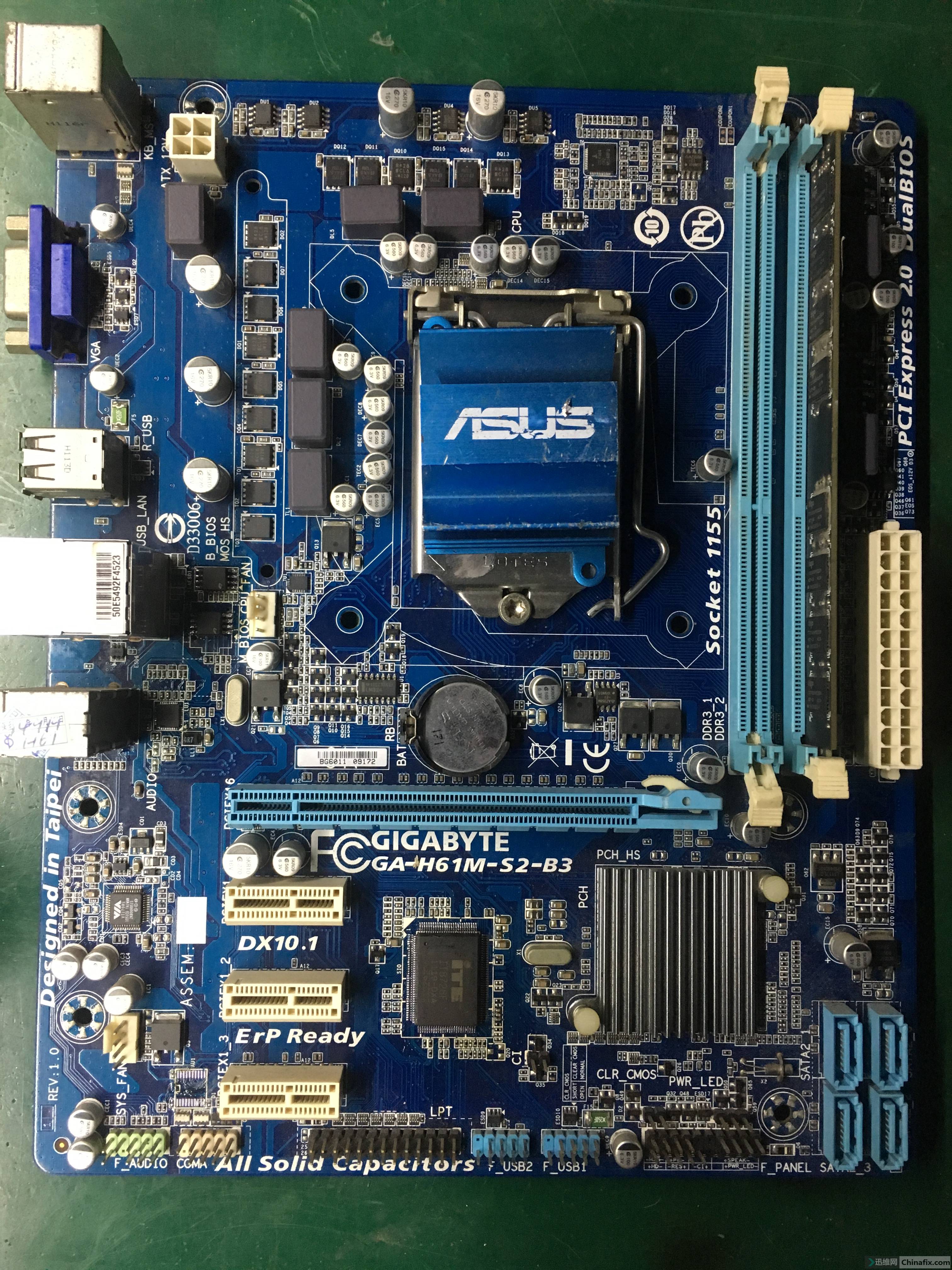 技嘉h61刷bios版本不同影响亮机维修