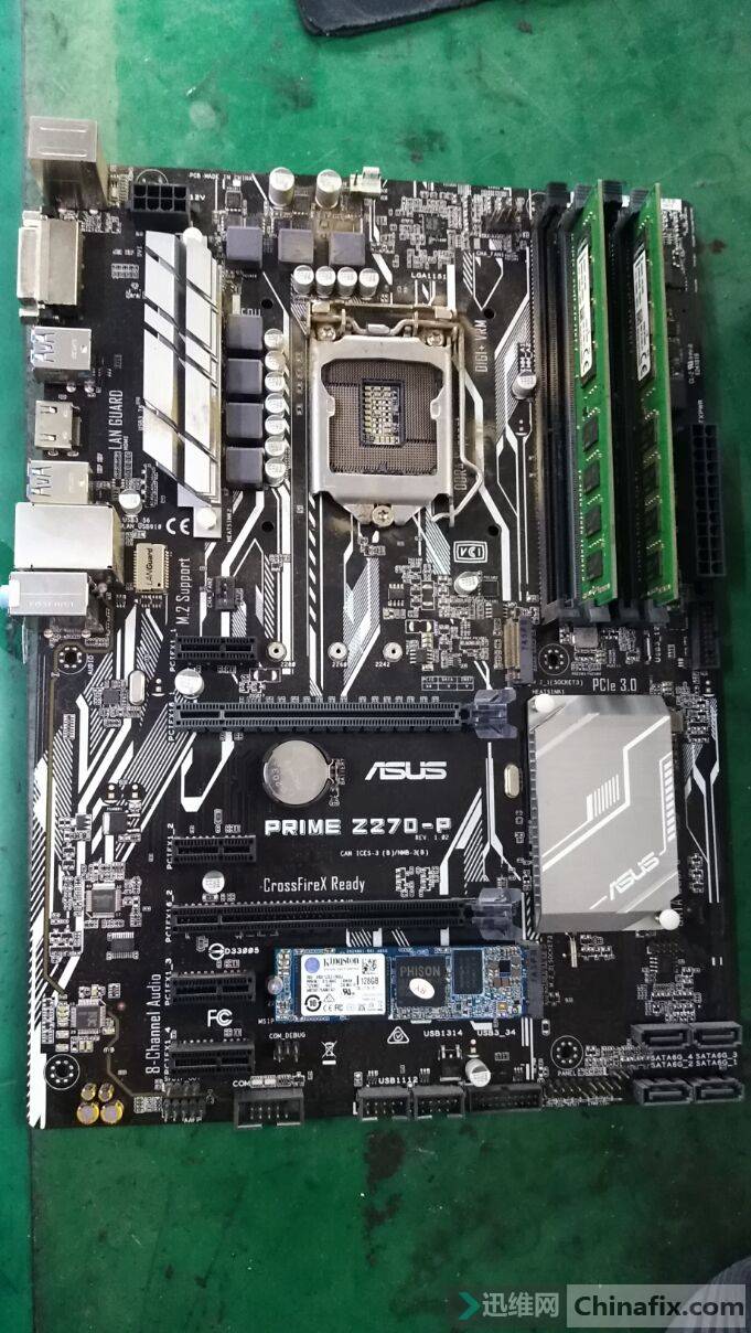 华硕z270-p主板通电不开机-迅维网-维修论坛