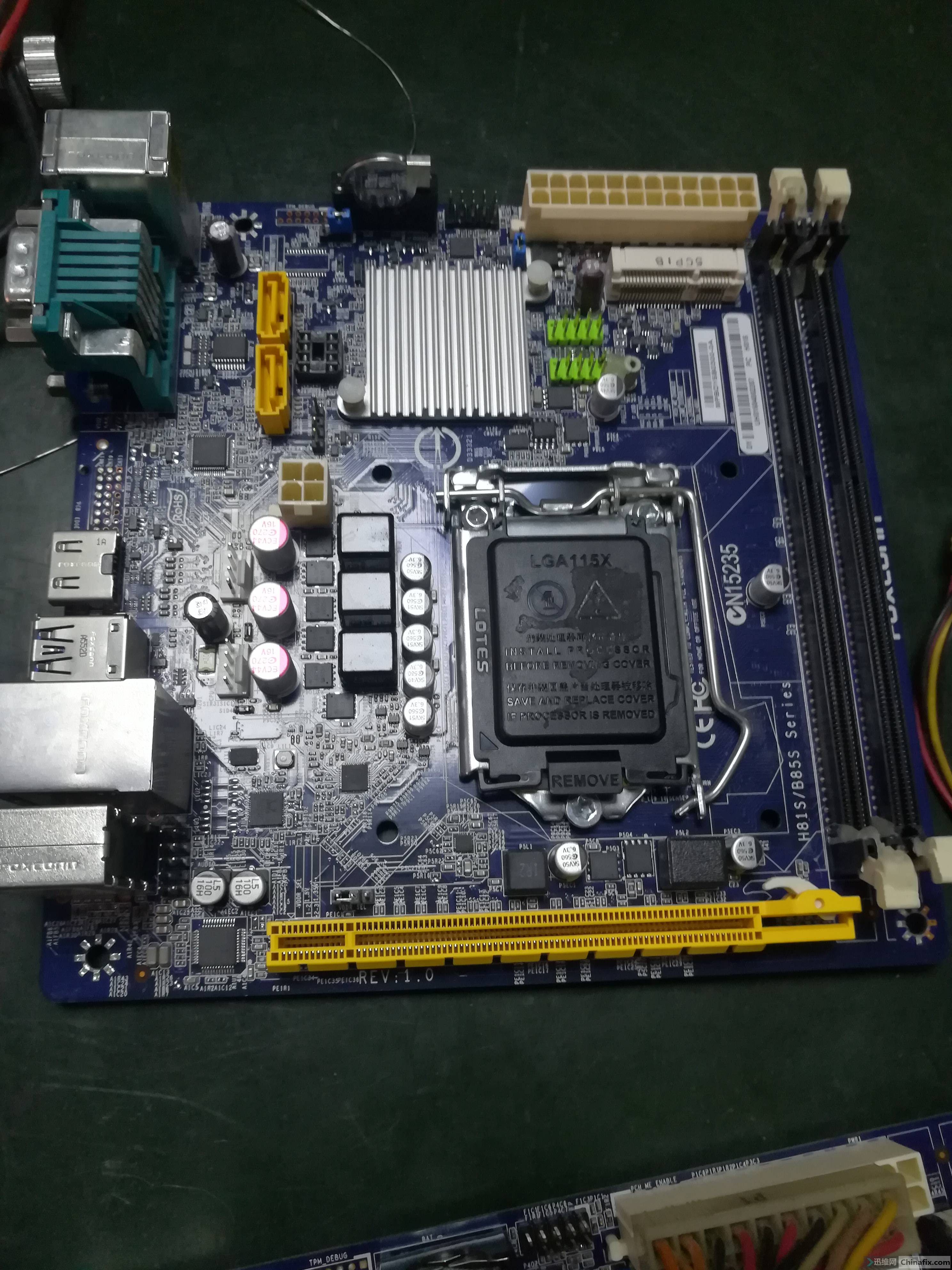 富士康h81sb85s小主板bios100亮机