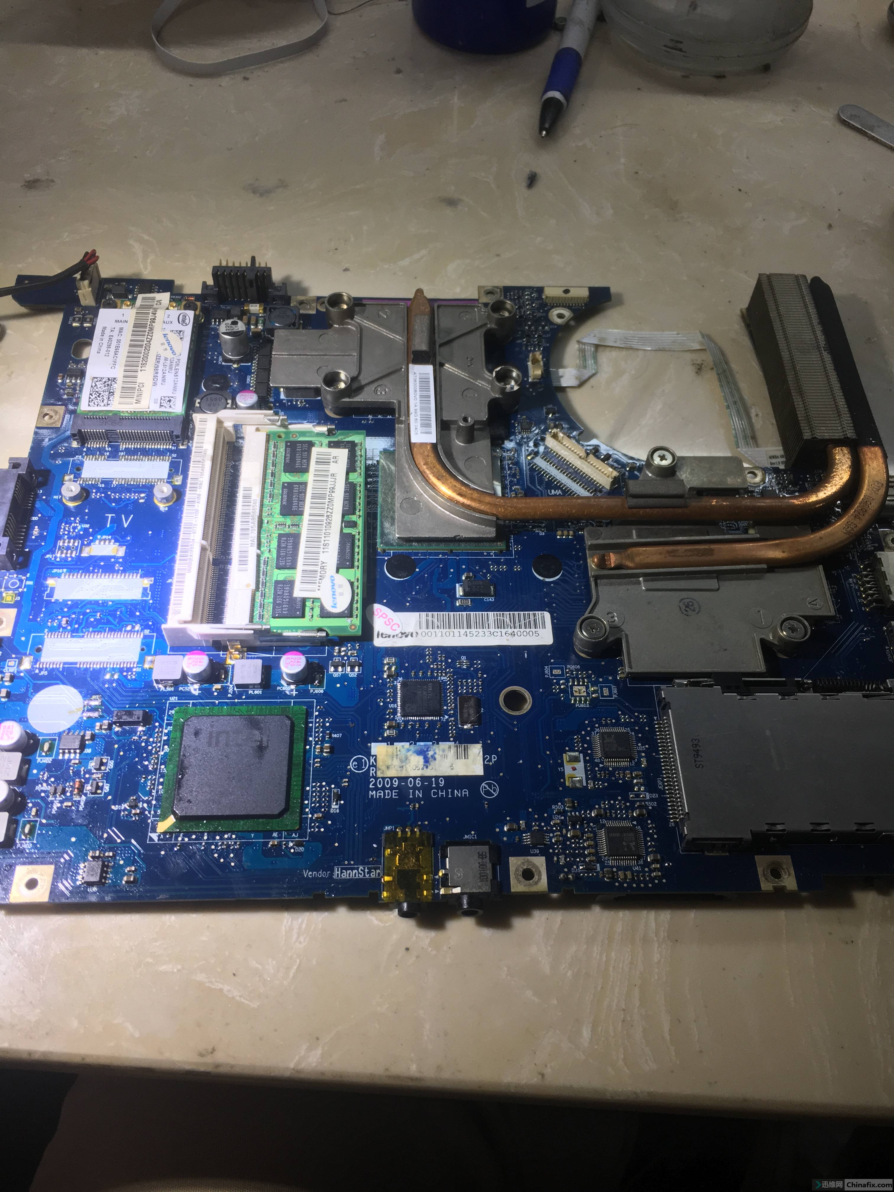 联想y550不开机简单维修