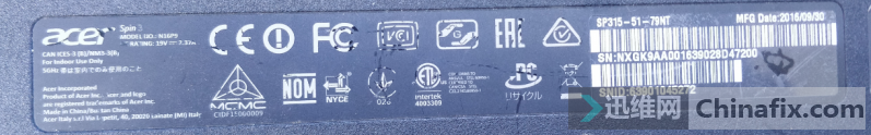 곞SPIN3 SP315-51-79NT ST5DB ϳBIOS