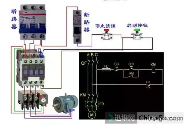 交流接觸器應該這樣接線附工作原理接線方式以及接線圖