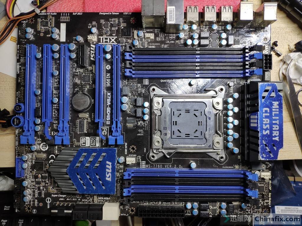 v星高端主板x79a-gd45掉电重启通病维修(不花一分钱修复)