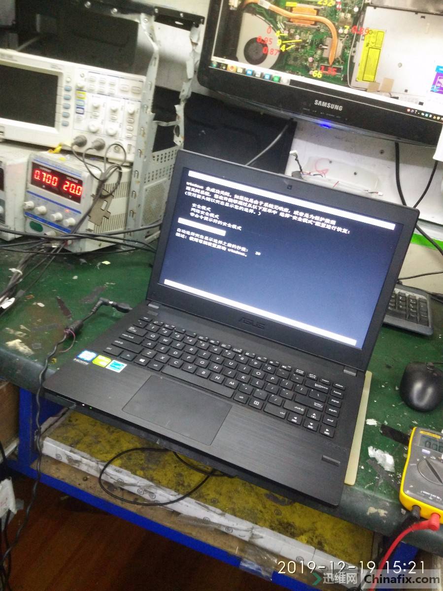 修复华硕笔记本电脑华硕p453u板p453uj开不了机对地址电压电流标识