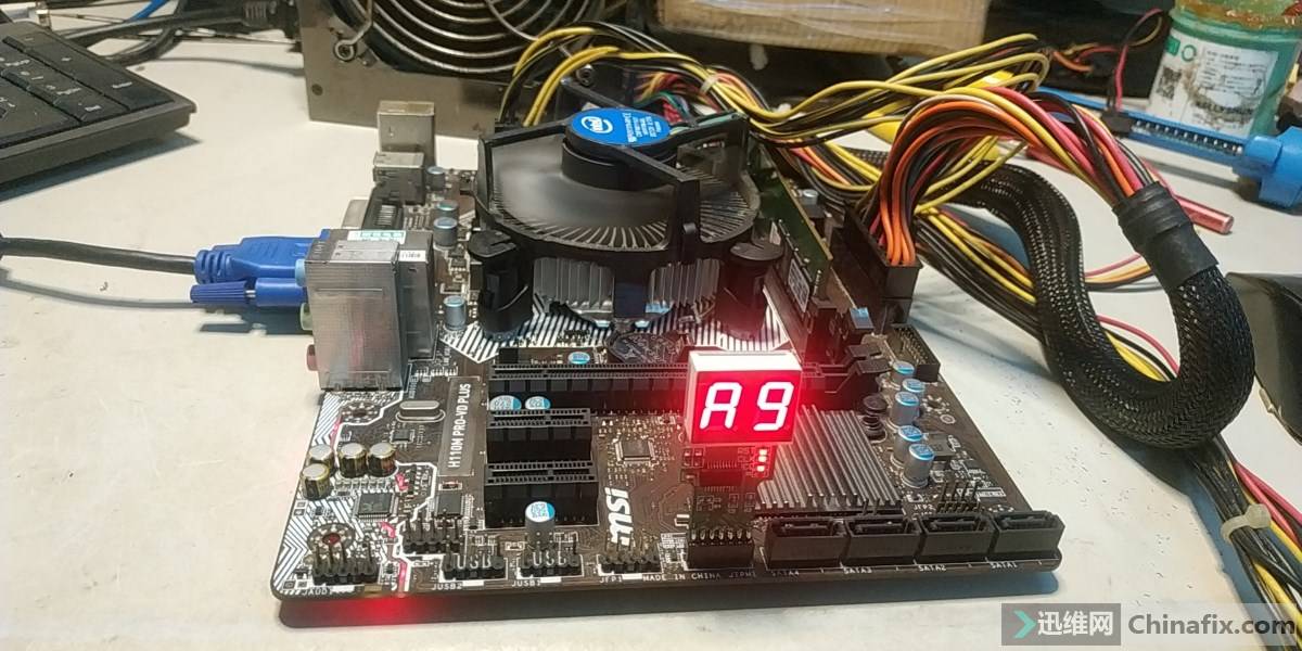 微星h110m pro-vd plus不通电维修