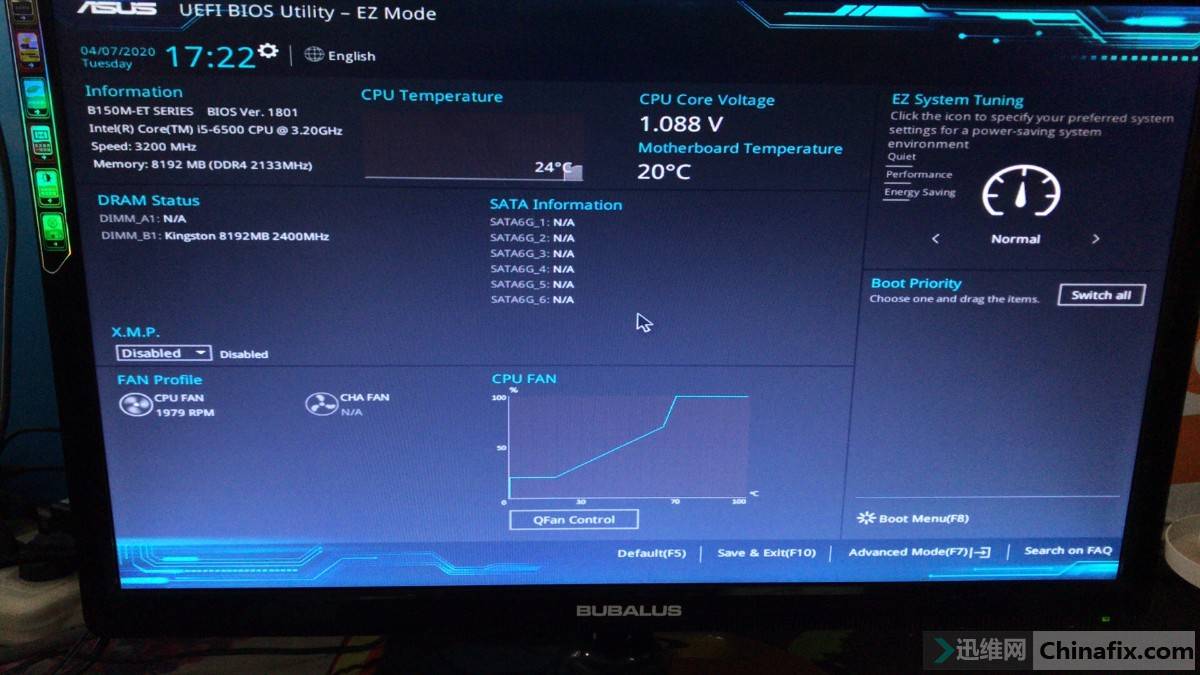 华硕b150m-et/v5无内存供电-迅维网-维修论坛