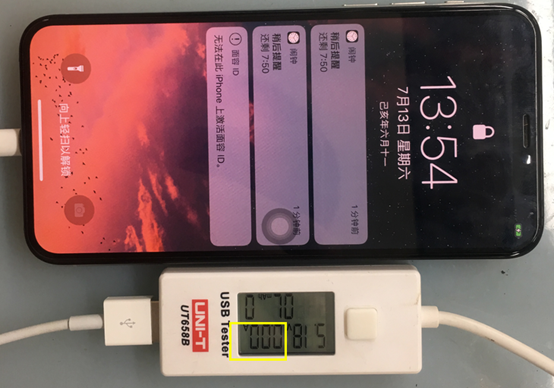 iPhoneX手机充电越充越少故障维修