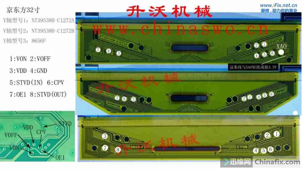 32寸京东方屏飞线全图图片