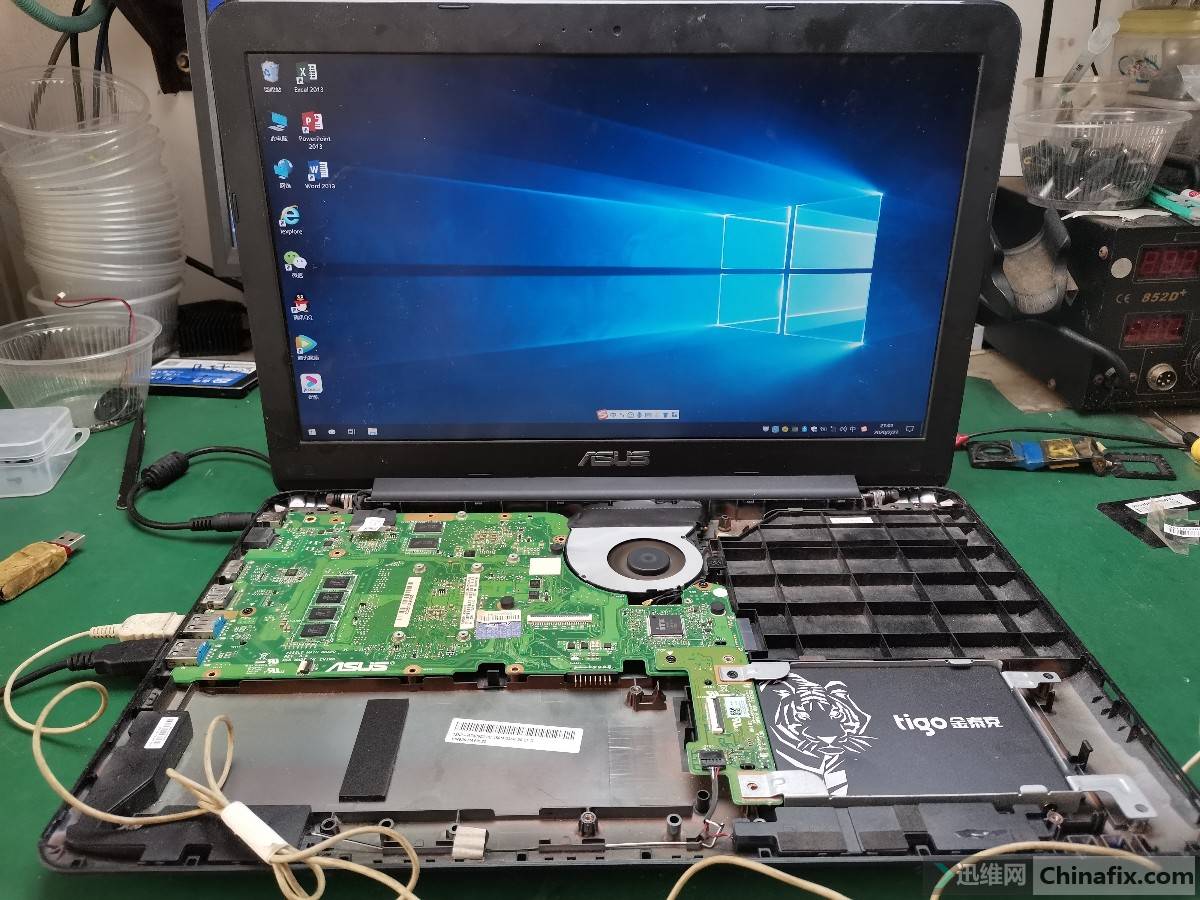 华硕vm510l开机小电流反复掉电