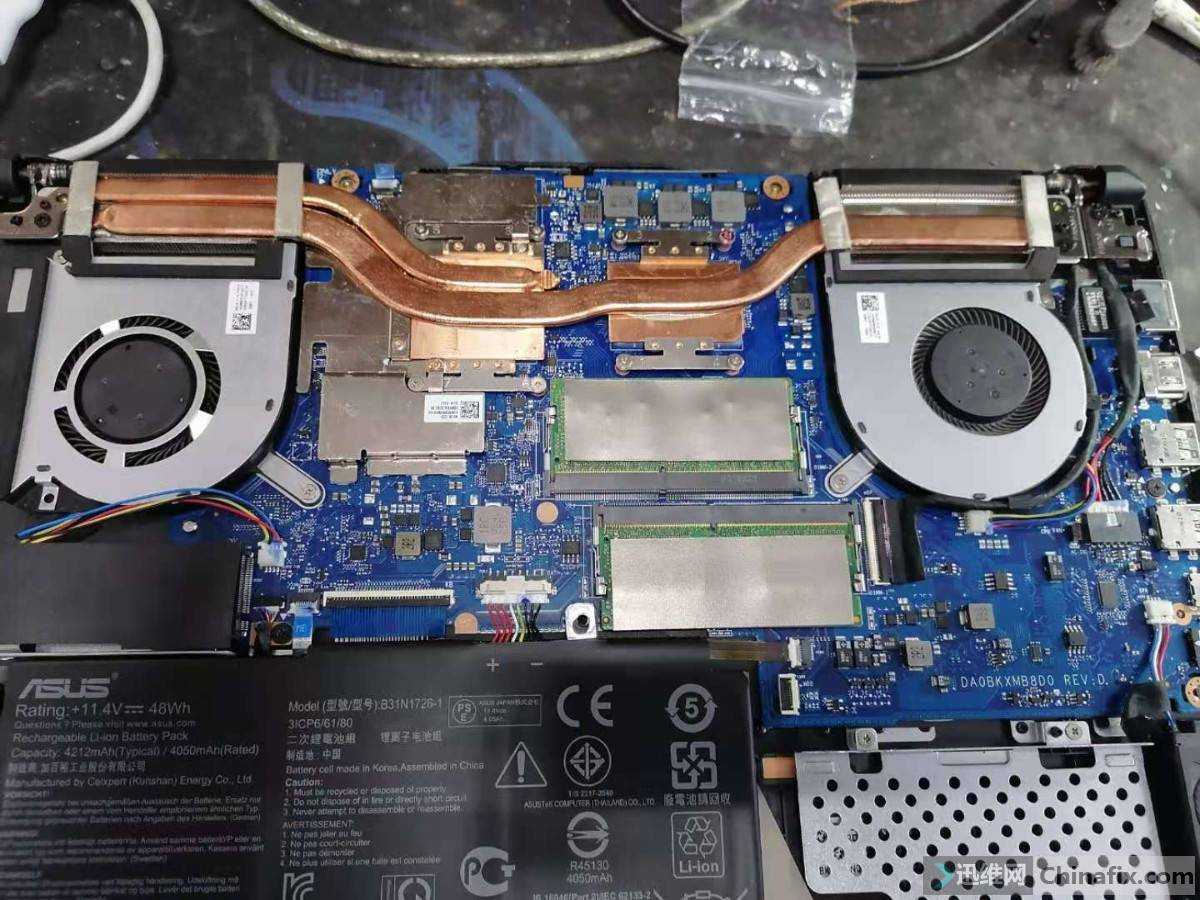 华硕fa506da0bkxmb8d0进水维修