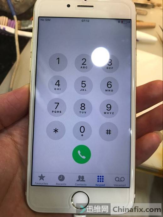 进水iPhone6S手机白苹果重启，进不了系统维修 图4