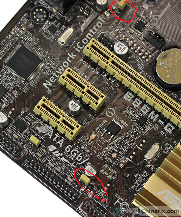 华硕b85mg主板usb过流保护报错15秒关机