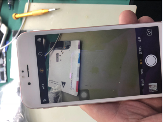 iPhone 6S手机后摄像头黑屏打不开维修 图4
