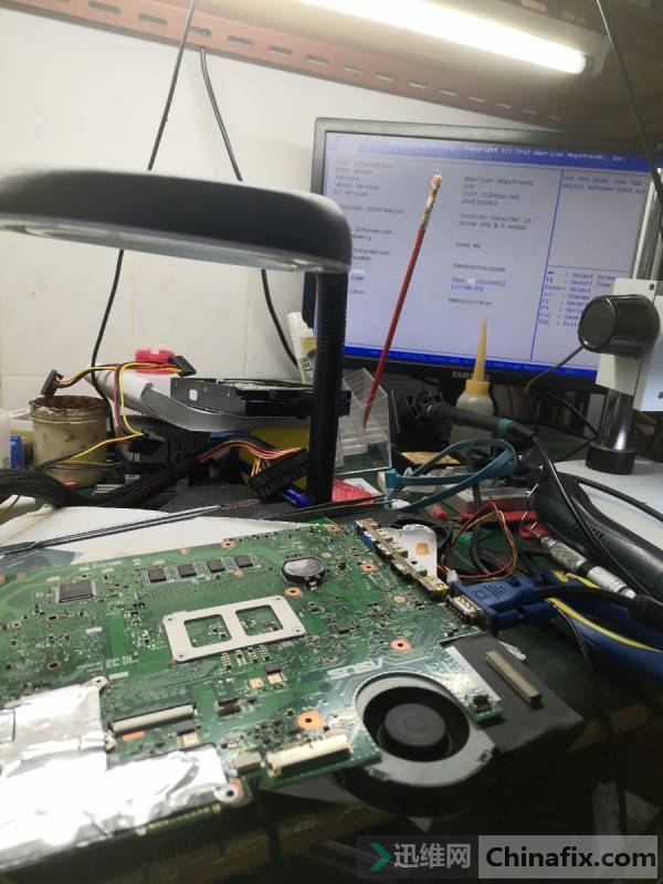 华硕 X45VD开机无显示通病 秒杀 附bios