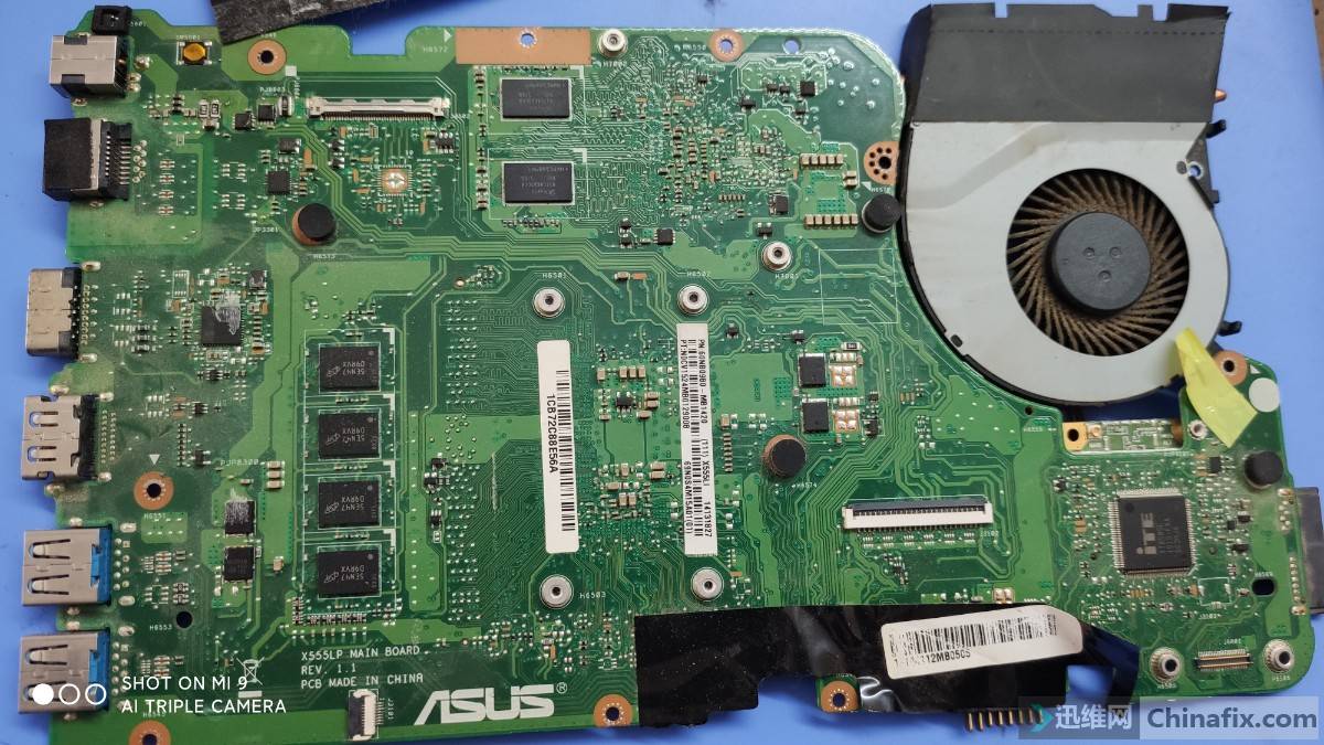 华硕fl5600lx555lprev11无待机电流bq735不出24v