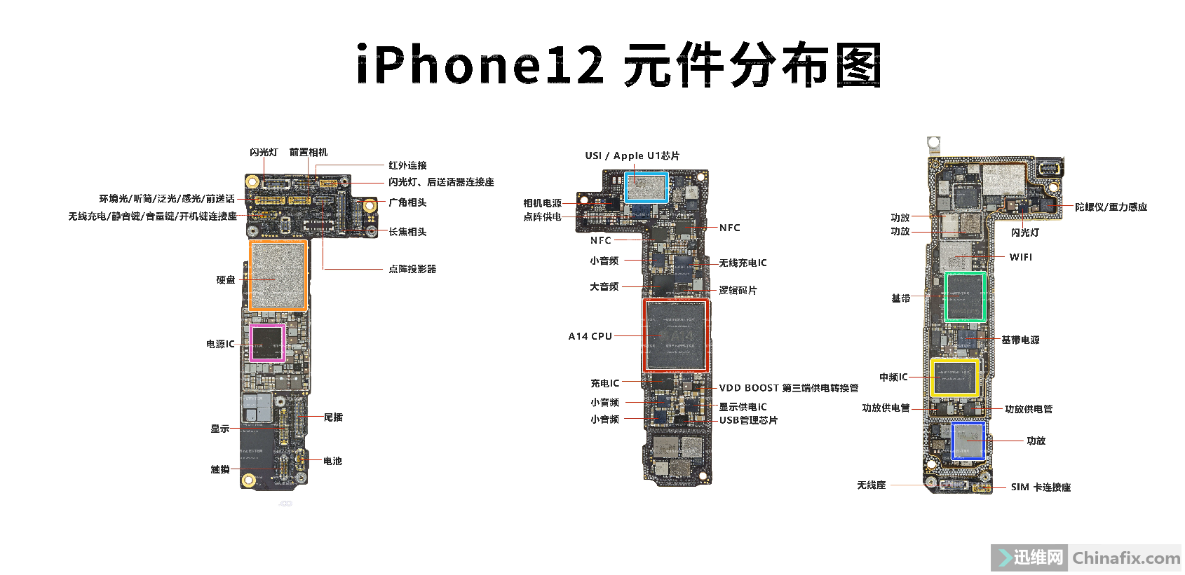 iphone12拆解图图片