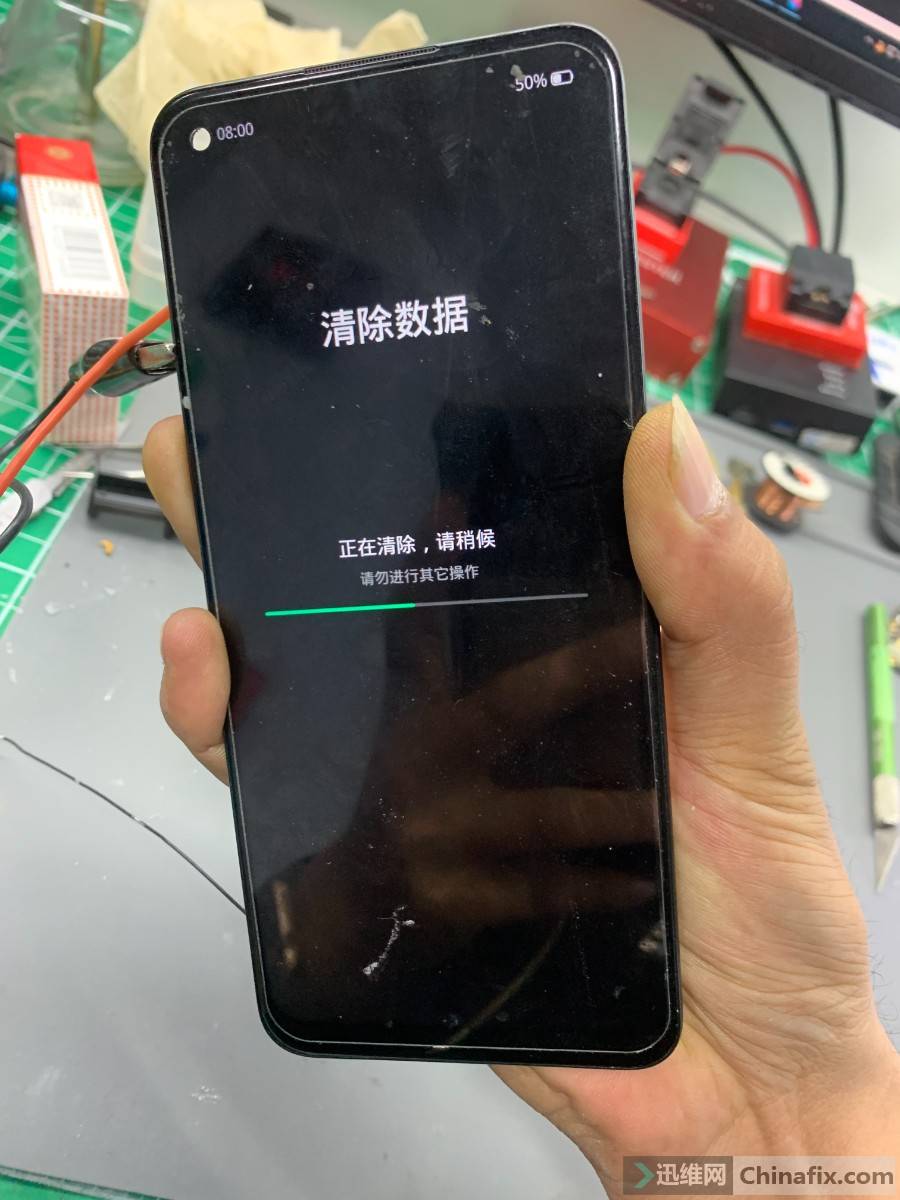 oppo a32 拆字库导致小电流不开机维修案列!