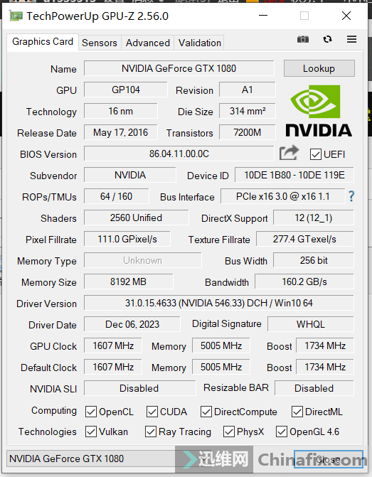 GTX1080ˢBiosƵʱ405MHz