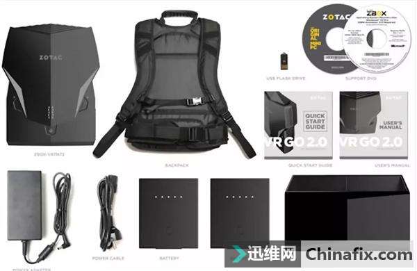 21999元!索泰VR GO 2.0背包国内上市:i7-8700T+GTX 1070